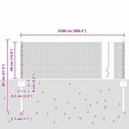 Recinzione in rete saldata con palo 25 x 0,4 m (L x H)