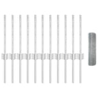 Recinzione in rete saldata con pali 25 x 0,4 m