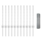 Recinzione in rete saldata zincata 25 x 0,5 m con pali