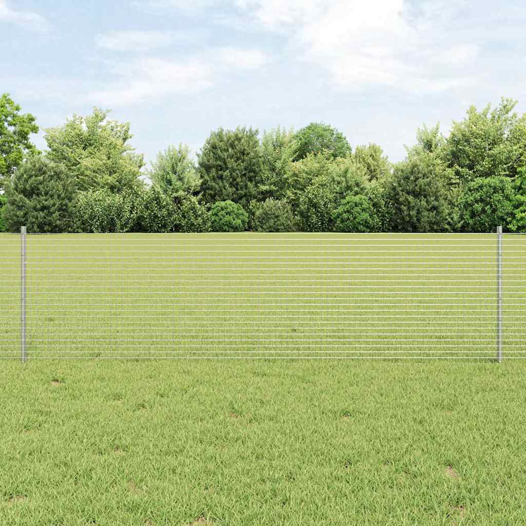 Recinzione in rete saldata con palo 25 x 0,6 m acciaio zincato
