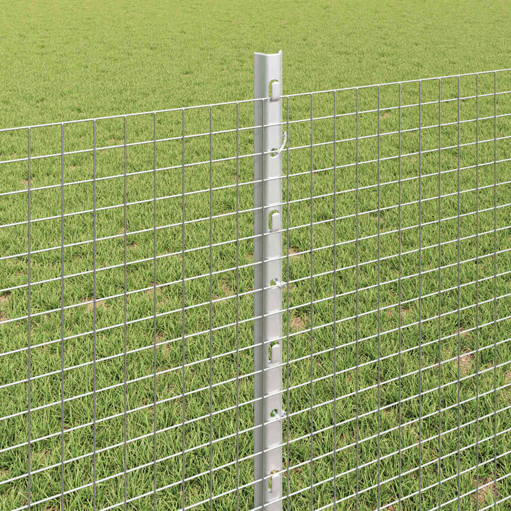 Recinzione in rete saldata con pali 25 x 0,8 m acciaio zincato