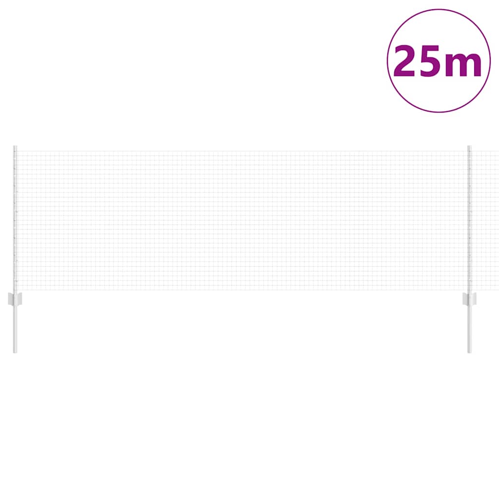 Recinzione in rete saldata con palo 25 x 0,8 m (L x H)