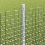 Recinzione in rete saldata zincata 25 x 1,2 m con pali