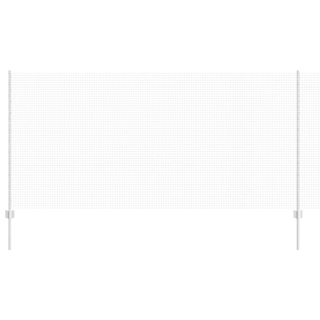 Recinzione in rete saldata zincata 25 x 1,2 m con pali