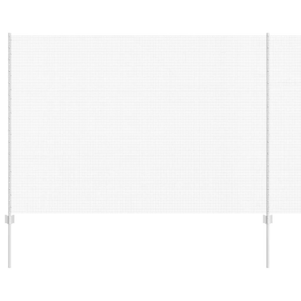 Recinzione in rete saldata con pali 25 x 1,5 m - Acciaio zincato