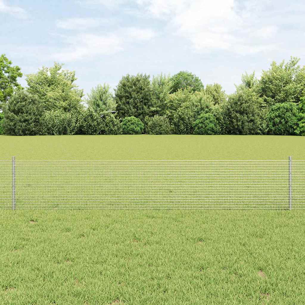 Recinzione in rete saldata con pali 50 x 0,4 m - Acciaio zincato
