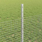 Recinzione in rete saldata zincata 50 x 0,5 m con pali
