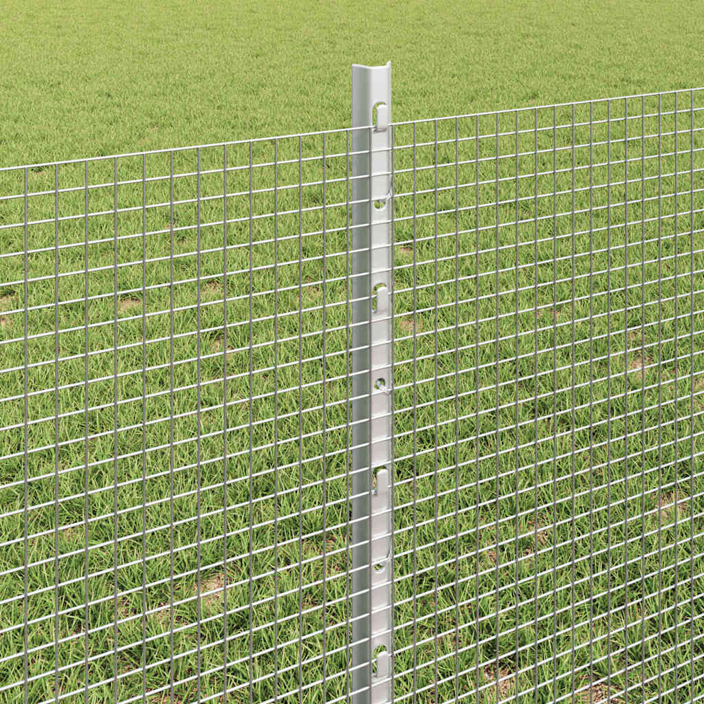 Recinzione in rete saldata con palo 50 x 0,6 m - Acciaio zincato