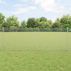Recinzione in rete saldata zincata 50 x 0,8 m con 22 pali