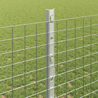 Recinzione in rete saldata zincata 50 x 1,2 m con pali