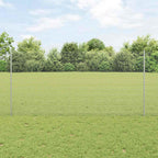 Recinzione in rete saldata zincata 50 x 1,2 m con pali