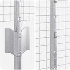 Recinzione in rete saldata zincata 50 x 1,4 m con pali