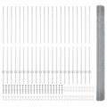 Recinzione in rete saldata zincata 50 x 1,4 m con pali