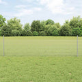 Recinzione in rete saldata con palo 100 x 0,5 m - Acciaio zincato