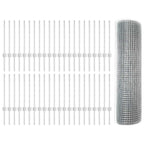 Recinzione in rete saldata con palo 100 x 0,5 m - Acciaio zincato