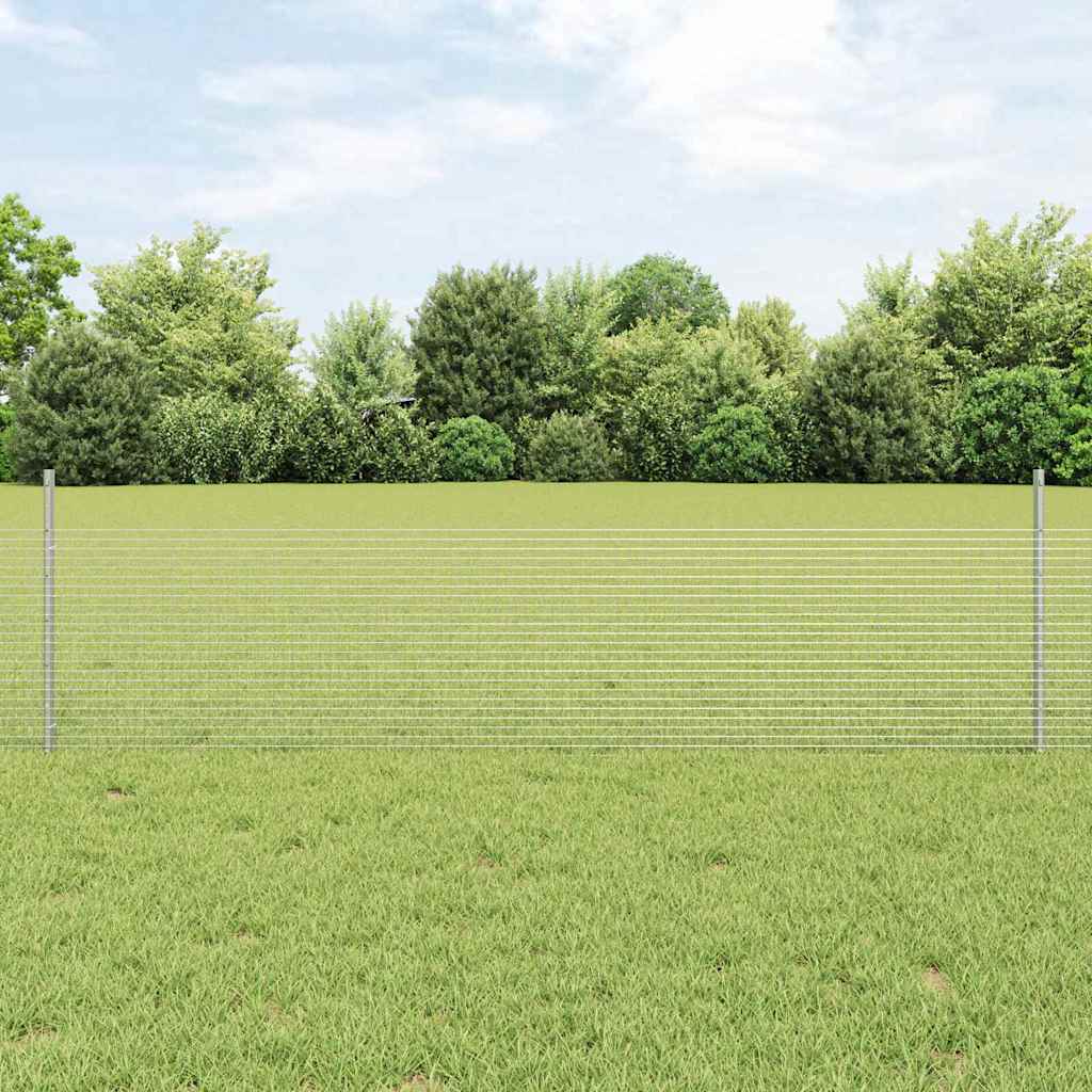 Recinzione in rete saldata con palo 100 x 0,5 m - Acciaio zincato