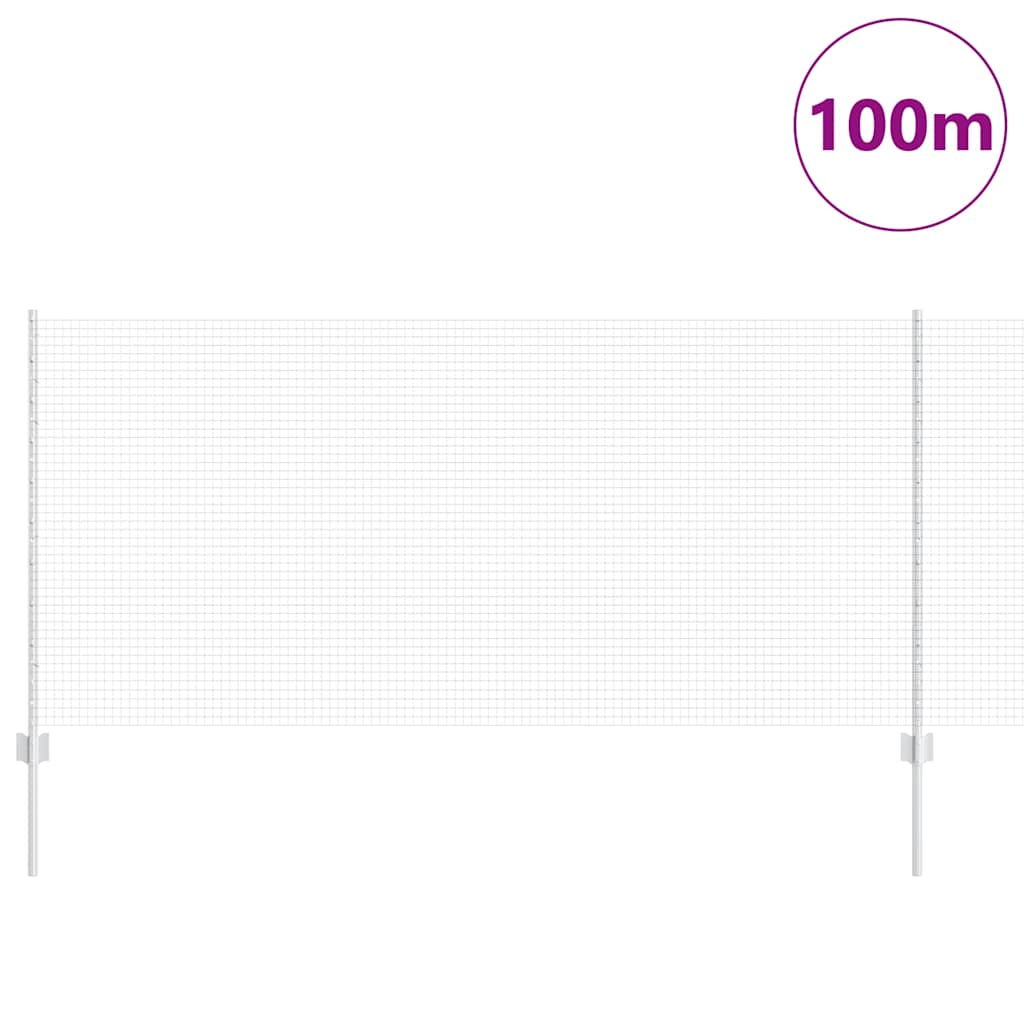 Recinzione in rete saldata zincata 100 x 1 m