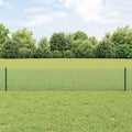 Recinzione in rete saldata con palo 10 x 0,4 m - Acciaio rivestito PVC verde