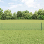 Recinzione in rete saldata con palo 10 x 0,4 m - Acciaio rivestito PVC verde