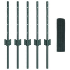 Recinzione in rete saldata con palo 10 x 0,4 m - Acciaio rivestito PVC verde