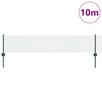 Recinzione in rete saldata con palo 10 x 0,4 m - Acciaio rivestito PVC verde