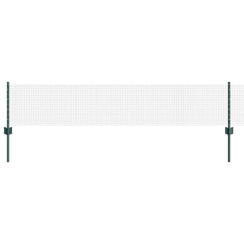 Recinzione in rete saldata con palo 10 x 0,4 m - Acciaio rivestito PVC Verde