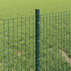 Recinzione in rete saldata con palo 10 x 0,4 m - Acciaio rivestito PVC verde