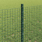 Recinzione in rete saldata con palo 10 x 0,6 m (L x H) - Acciaio PVC Verde