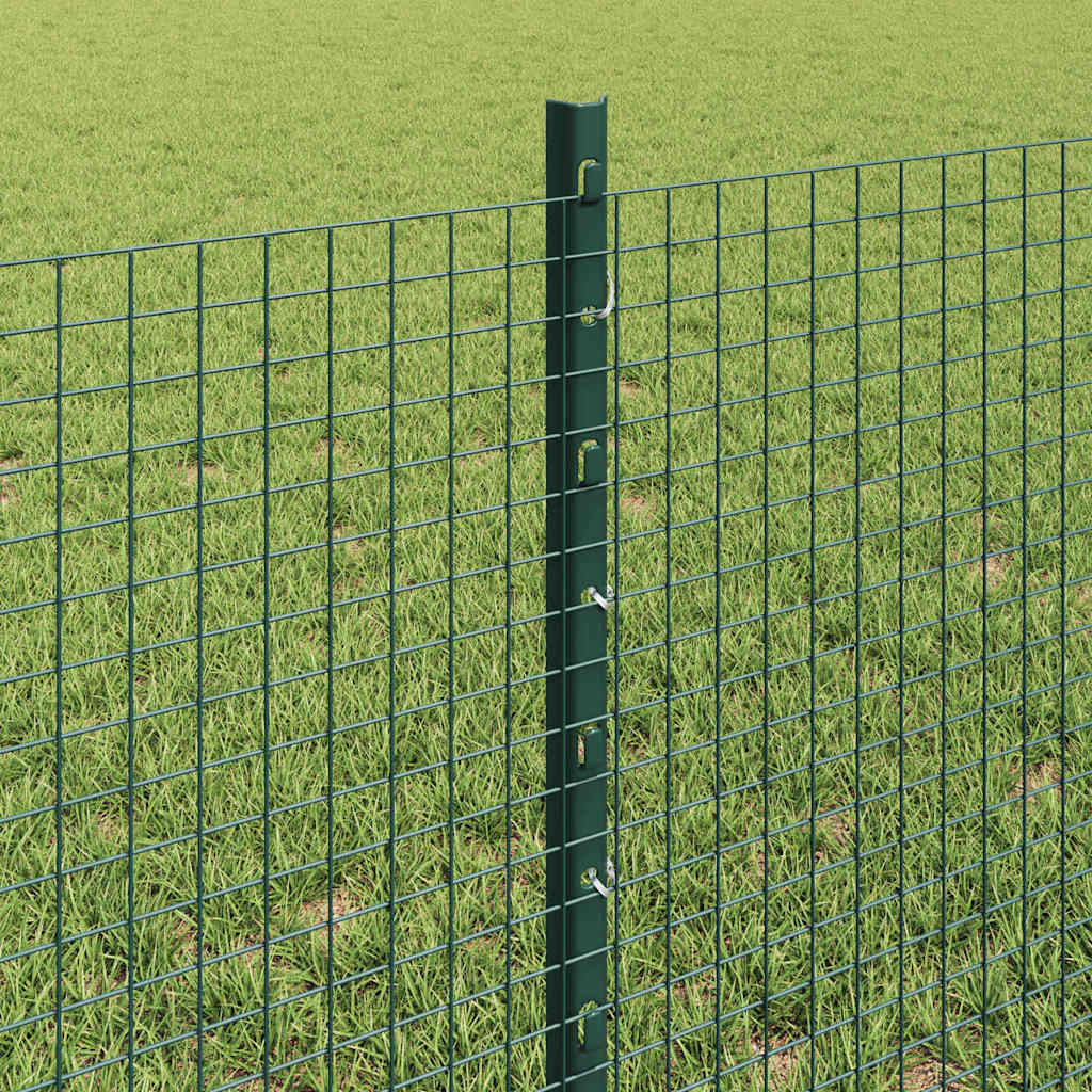 Recinzione in rete saldata con palo 10 x 0,6 m (L x H) - Acciaio PVC Verde