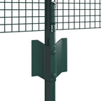 Recinzione in rete saldata con pali 10 x 0,8 m - Acciaio rivestito PVC Verde