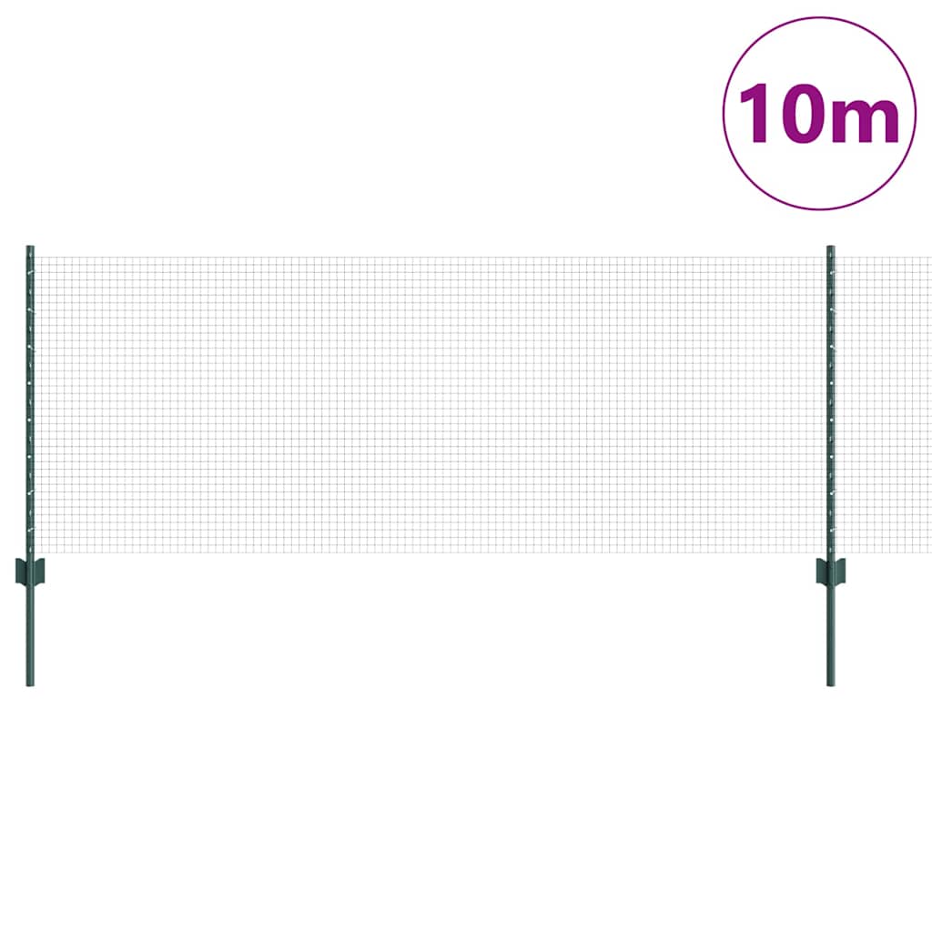 Recinzione in rete saldata con palo 10 x 0,8 m