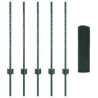 Recinzione in rete saldata con palo 10 x 0,8 m (L x H) - Verde