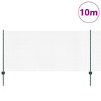 Recinzione in rete saldata con palo 10 x 1 m (L x H) - Acciaio zincato verde