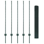 Recinzione in rete saldata con palo 10 x 1,2 m - Acciaio rivestito PVC verde