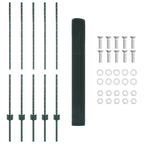 Recinzione in rete saldata con palo 10 x 1,2 m - Acciaio rivestito PVC verde