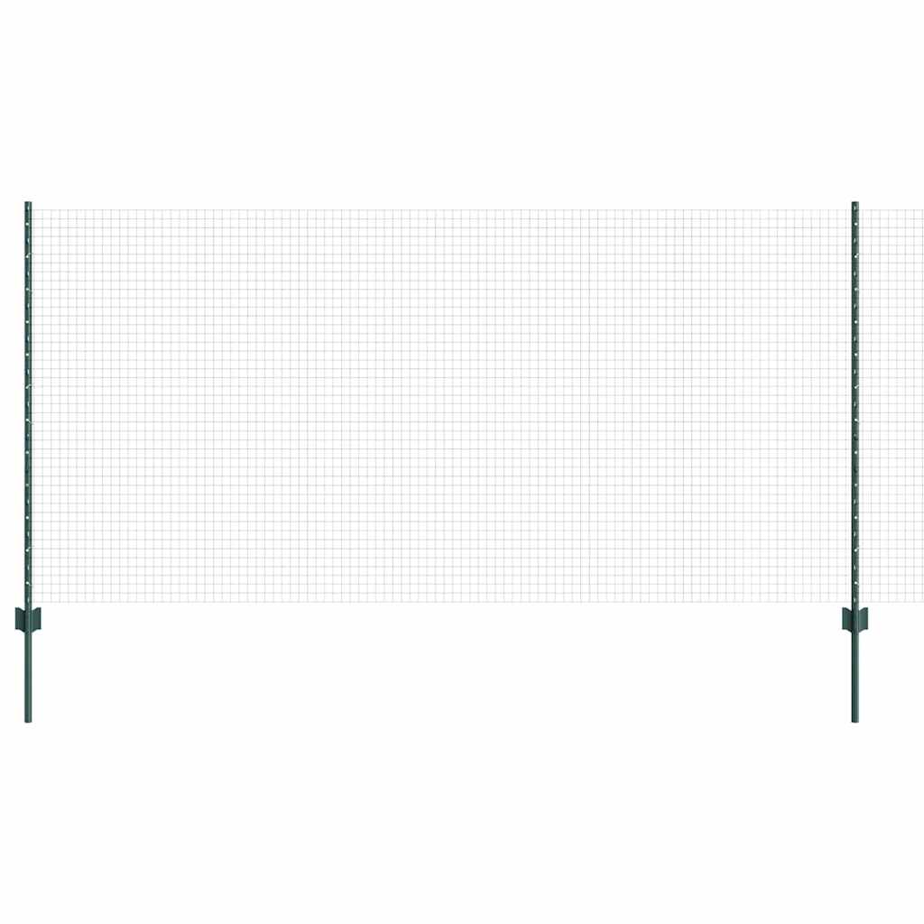 Recinzione in rete saldata con palo 10 x 1,2 m - Acciaio rivestito PVC verde