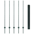 Recinzione in rete saldata con palo 10 x 1,4 m - Acciaio rivestito PVC verde