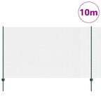 Recinzione in rete saldata con palo 10 x 1,4 m - Acciaio rivestito PVC verde