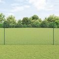 Recinzione in rete saldata con palo 10 x 1,4 m - Acciaio rivestito PVC verde