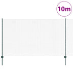 Recinzione in rete saldata con palo 10 x 1,4 m - Acciaio rivestito PVC verde