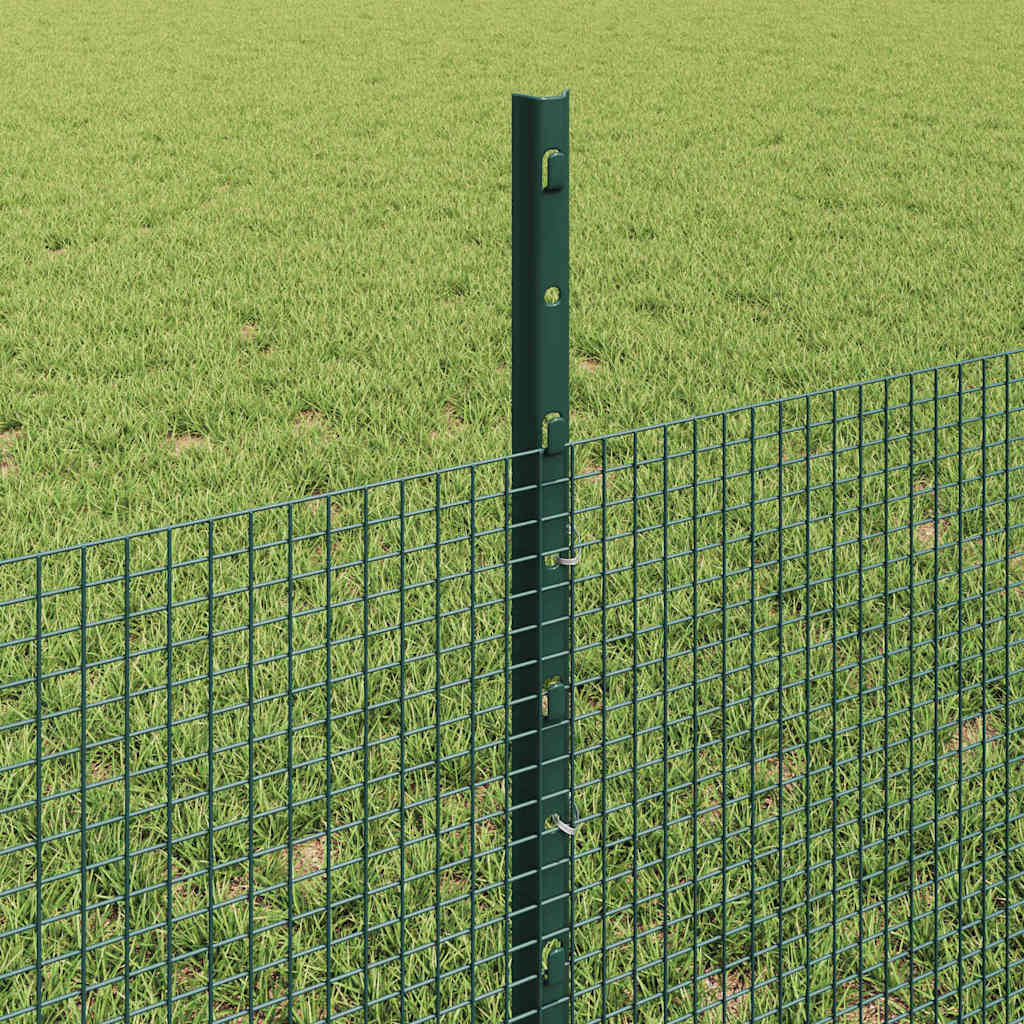 Recinzione in rete saldata con palo 25 x 0,5 m - Acciaio zincato verde
