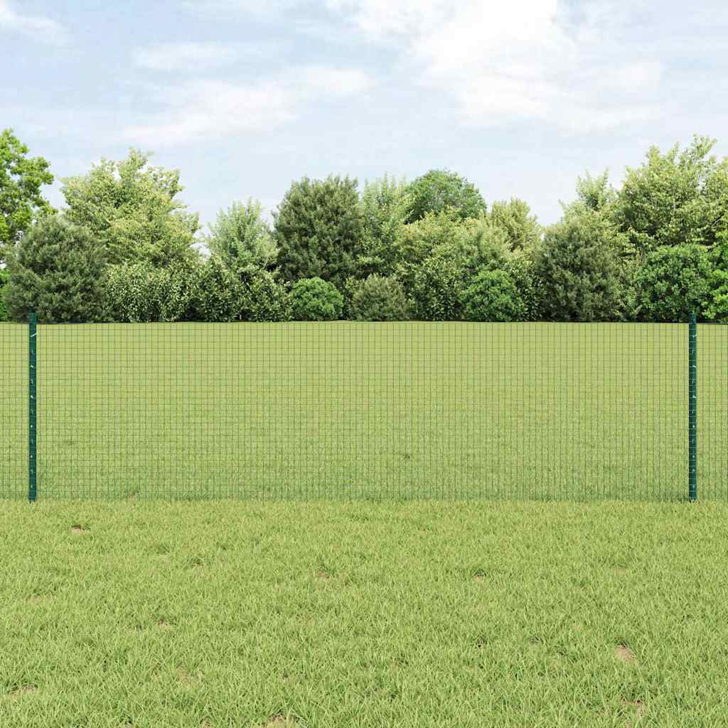 Recinzione in rete saldata Acciaio e PVC Verde con pali