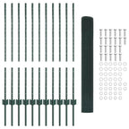Recinzione in rete saldata con palo 25 x 1 m (L x H) - Acciaio zincato verde