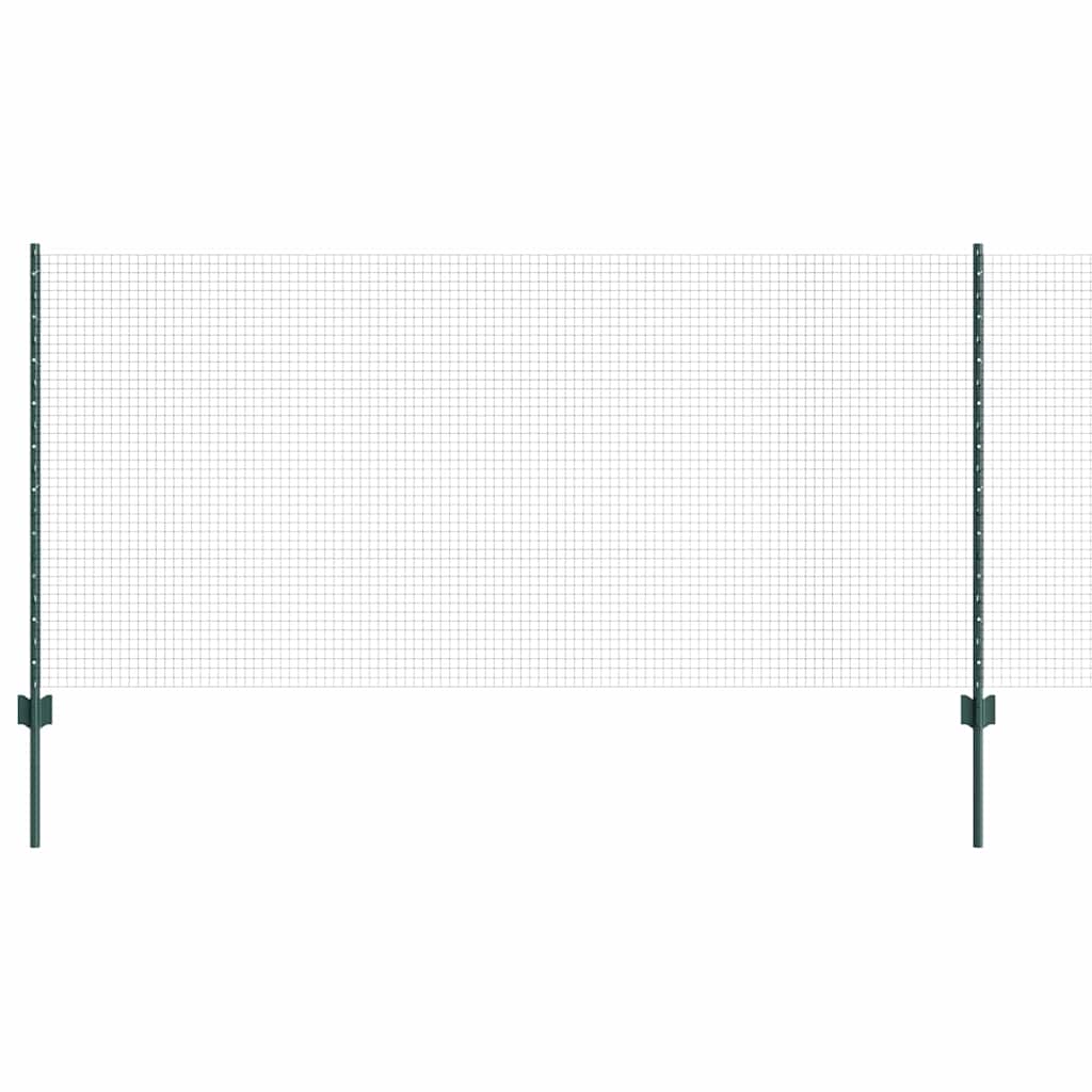 Recinzione in rete saldata zincata 25 x 1 m con pali