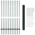 Recinzione in rete saldata con palo 25 x 1,4 m - Acciaio rivestito PVC verde