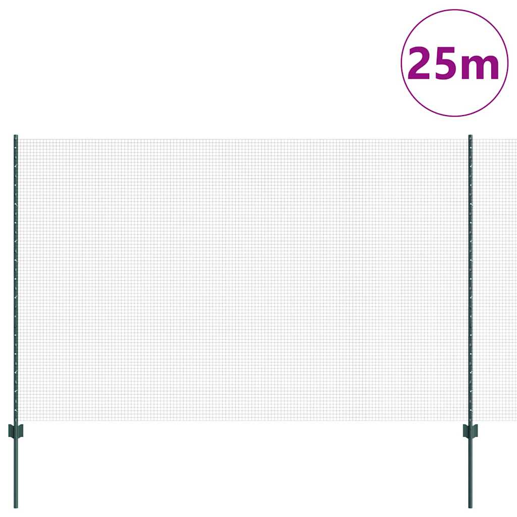 Recinzione in rete saldata con palo 25 x 1,5 m