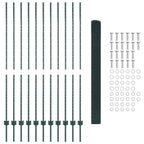 Recinzione in rete saldata con palo 25 x 1,6 m - Acciaio rivestito PVC verde