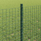 Recinzione in rete saldata con pali 50 x 0,6 m - Acciaio rivestito PVC verde
