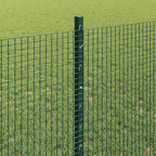 Recinzione in rete saldata con palo 50 x 0,8 m - Acciaio rivestito PVC verde