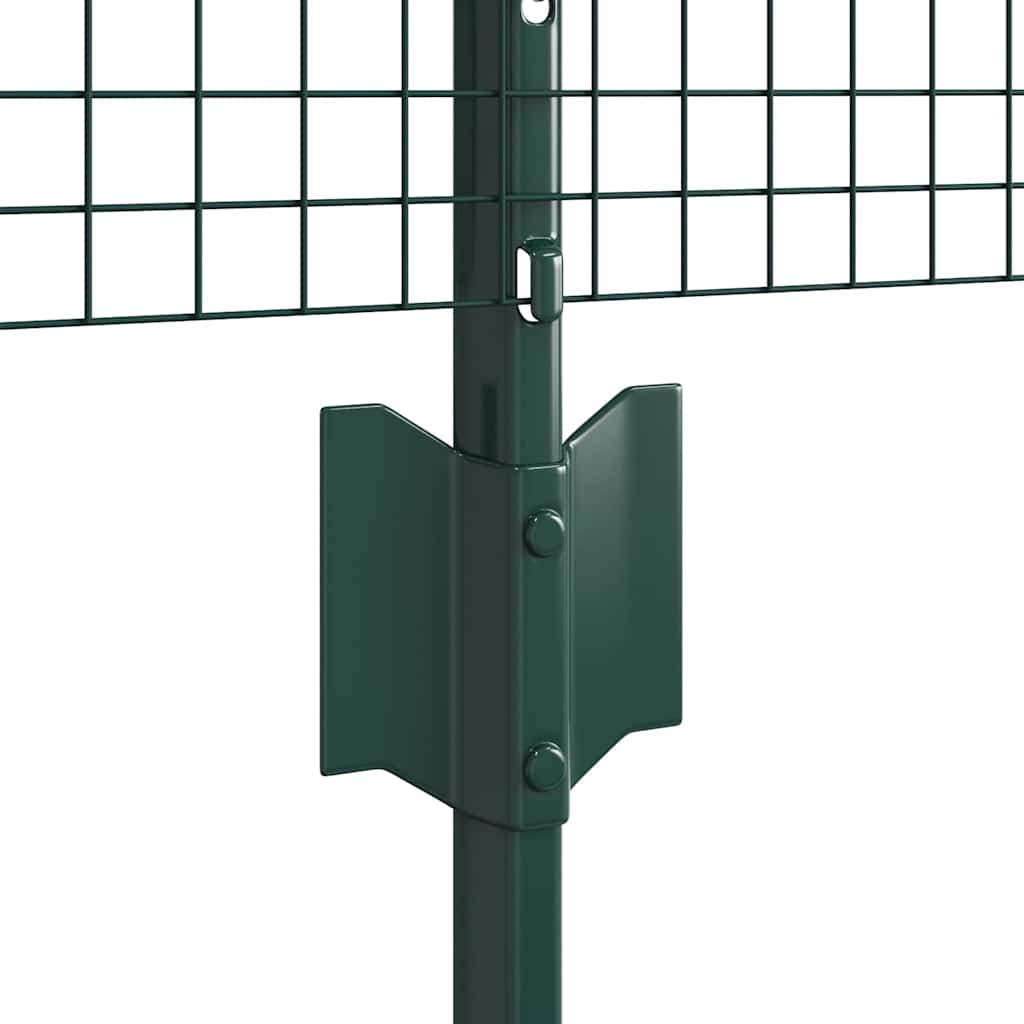 Recinzione in rete saldata con pali 50 x 0,8 m - Acciaio rivestito PVC verde